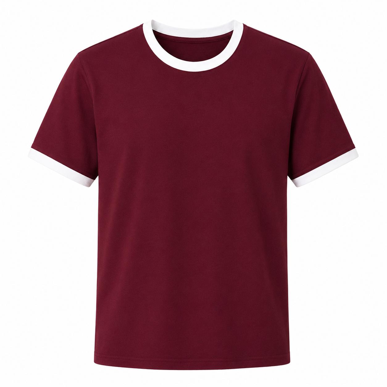Burgundy Ringer T-Shirt