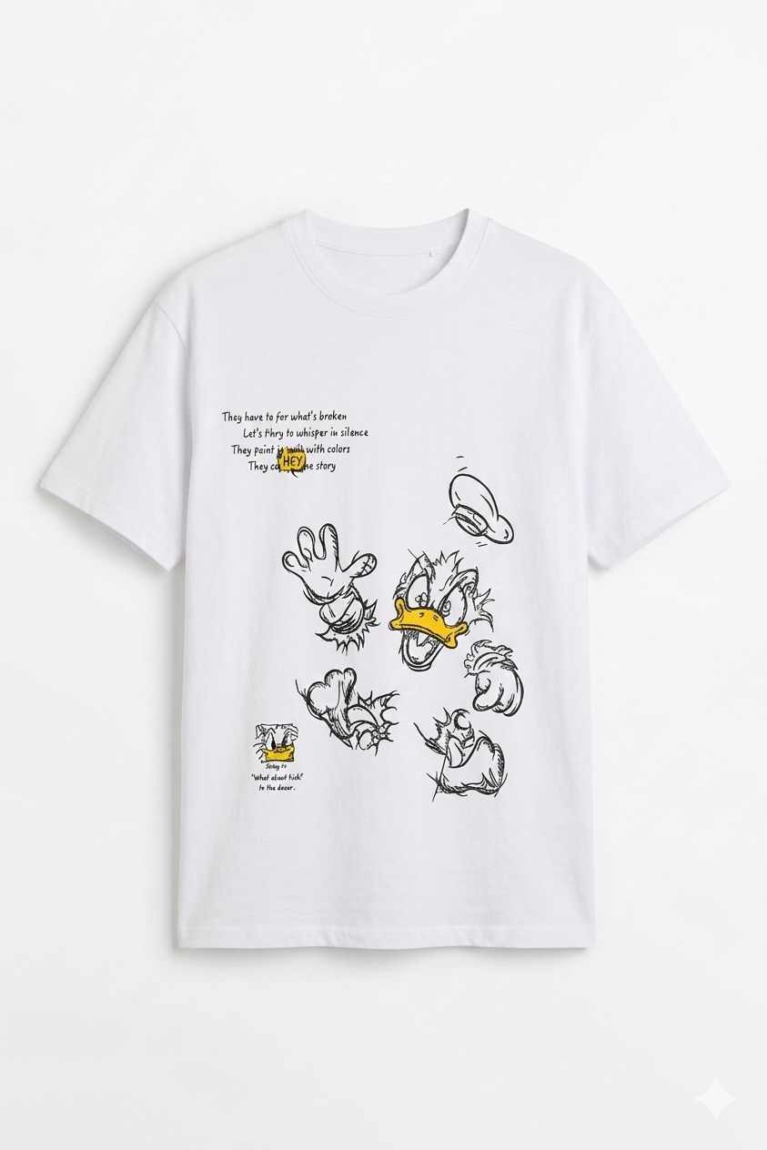 Oversized Belvour Tee - White