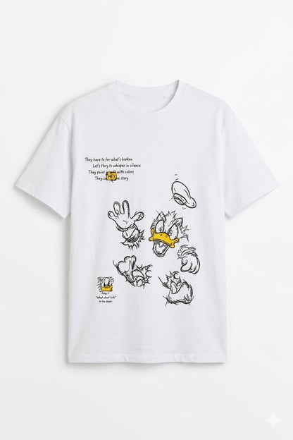 Oversized Belvour Tee - White