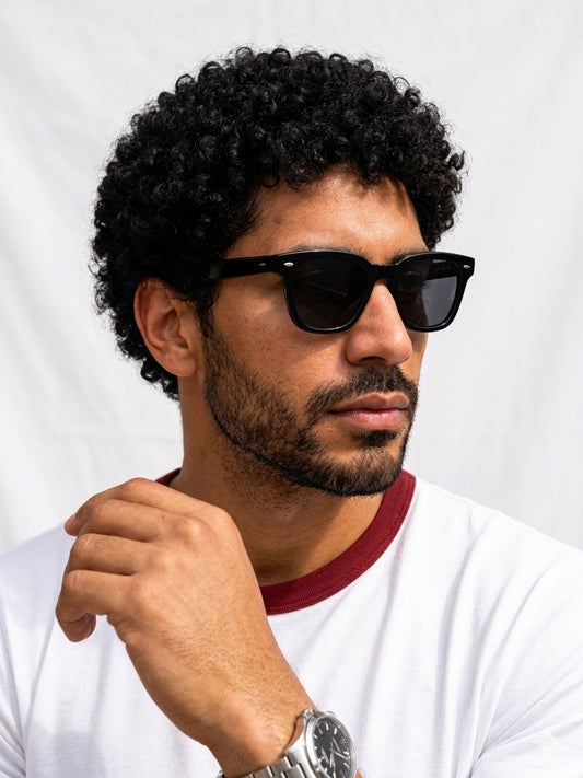 White Ringer Tee -Burgundy